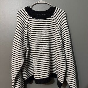 Black and white AE sweater